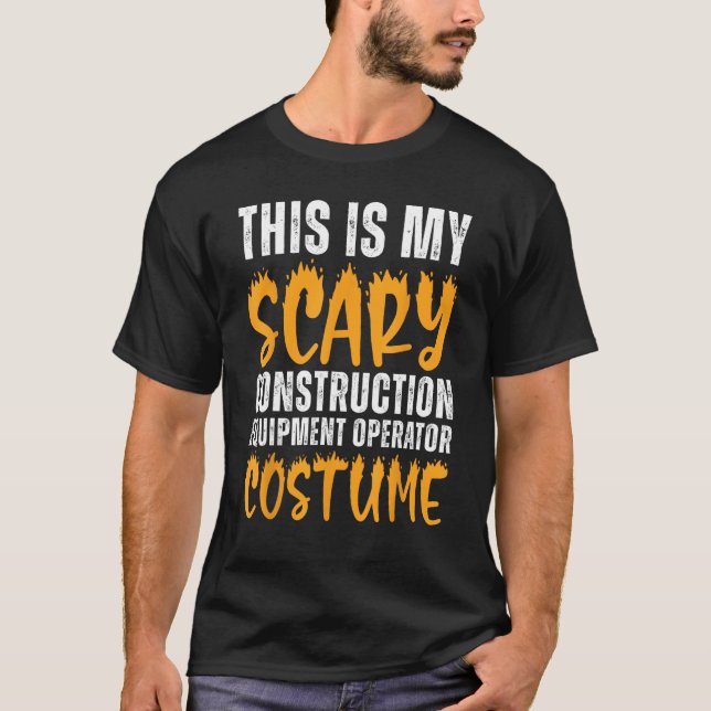 Camiseta Operador de Equipamento de Construção Costume Funn (Frente)