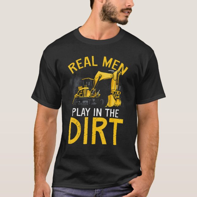 Camiseta Operador de Equipamento Pesado Backhoe Operadora M (Frente)