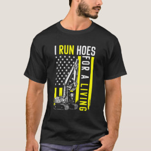 Camiseta Operador De Equipamento Pesado De Escavador Eu Faç
