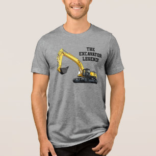 Camiseta Operador de Equipamento Pesado de Legenda de Escav