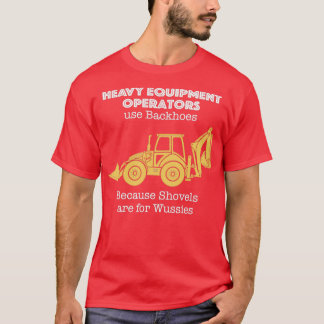 Camiseta Operador de Equipamento Pesado para Backhoes