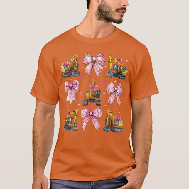 Camiseta Operador de Escavadeira Construção (Frente)