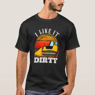 Camiseta Operador de Escavadeira Construção de Rodovias par