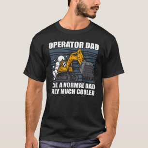 Camiseta Operador de Escavador de Pais Mens Constr.