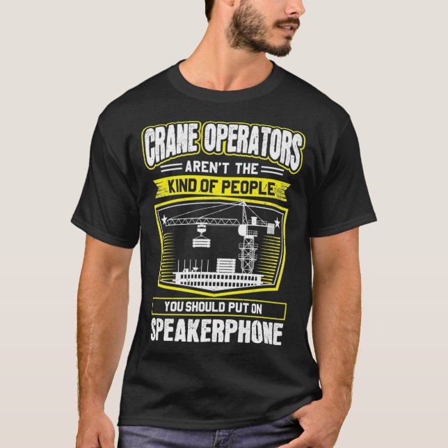 Camiseta Operador de Grua de Voz Premium (Frente)