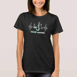 Camiseta Operador de guindaste canteiro de obras guindaste 