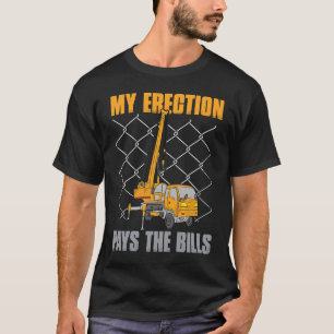 Camiseta Operador de Guindaste Cota Minha Ereção Paga as Co