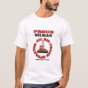 Camiseta Operador de guindaste da plataforma petrolífera,