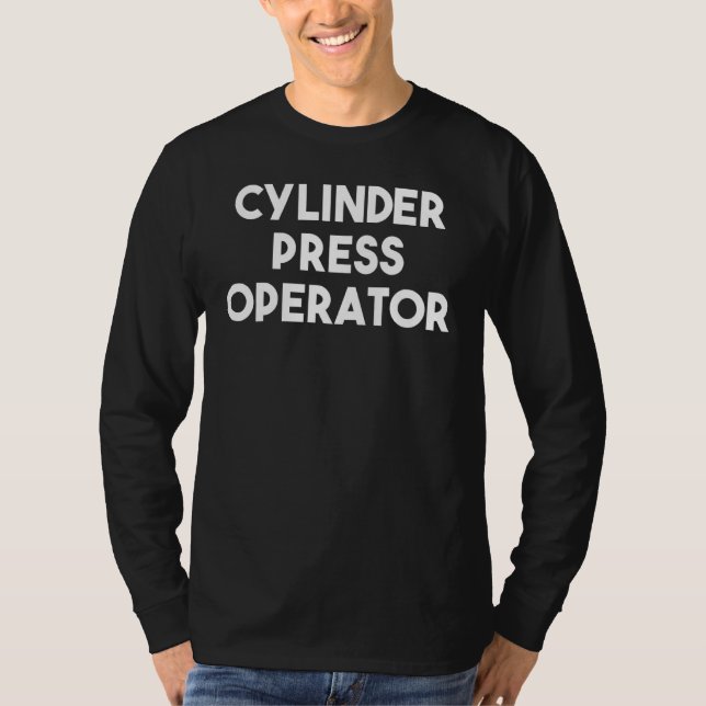 Camiseta Operador de Impressão de Cilindro (Frente)