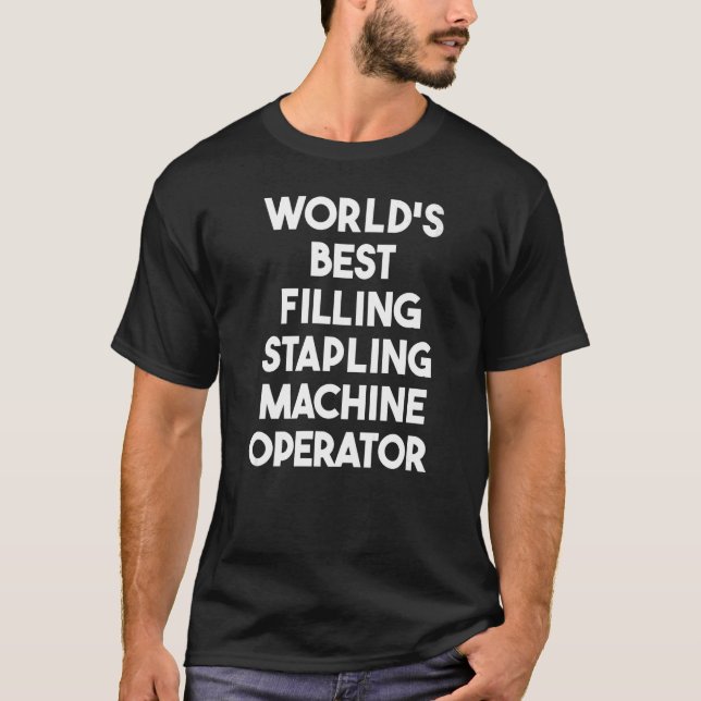 Camiseta Operador de Máquina de Acondicionamento de Melhor  (Frente)