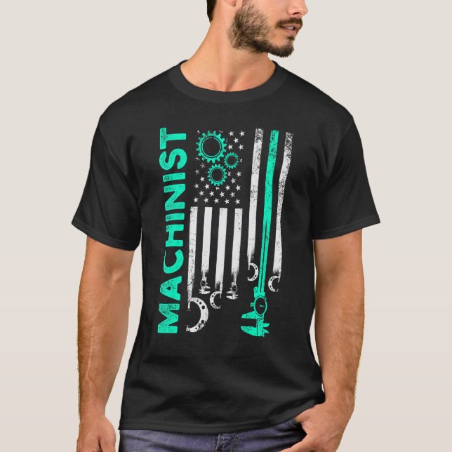 Camiseta Operador de Máquina de Usinagem 63 (Frente)
