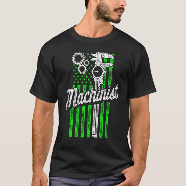Camiseta Operador de Máquina de Usinagem 89 (Frente)
