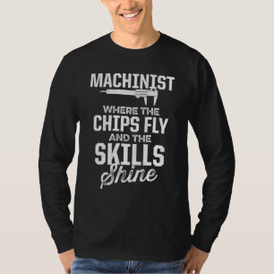 Camiseta Operador de Máquina de Usinagem Ferramentas Enthus