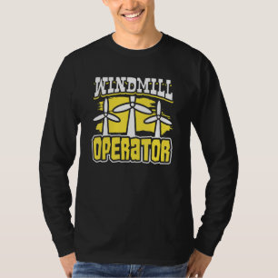 Camiseta Operador de Moinho de Vento e Turbina de Energia E