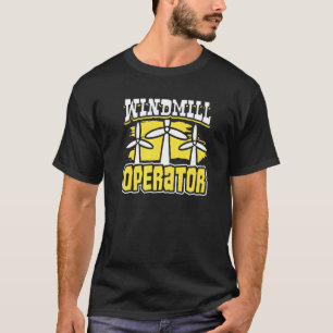 Camiseta Operador De Movimentação De Vento E Turbina De Ene