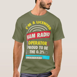 Camiseta Operador De Pressão Amateur Radio Premium