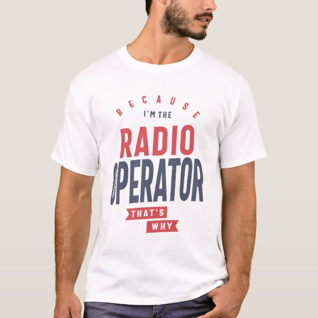 Camiseta Operador de rádio (Frente)