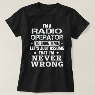 Camiseta Operador de rádio