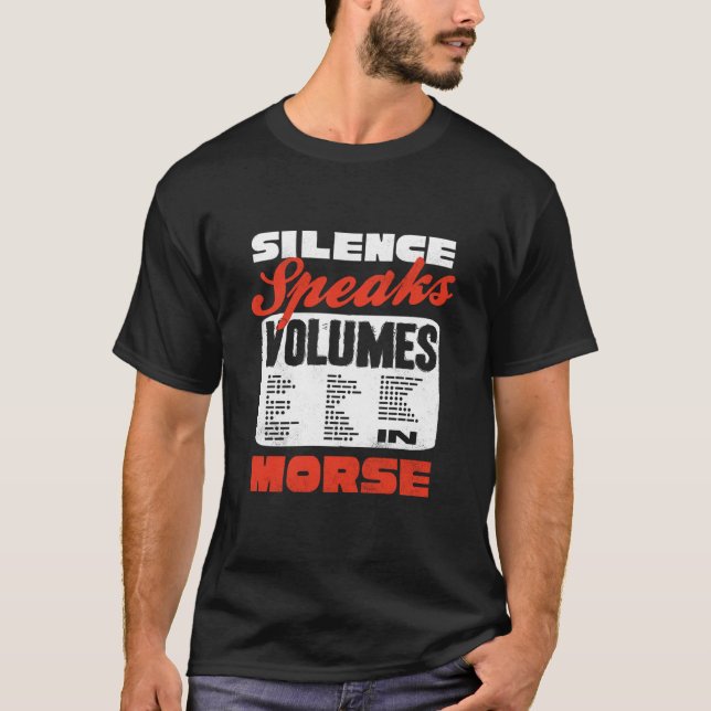Camiseta Operador de Rádio Amador Código Morse Manga Longa (Frente)
