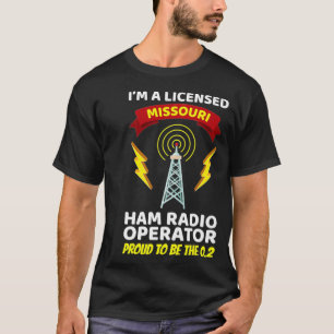 Camiseta Operador de Rádio Amador Funny Ham Radio Missouri