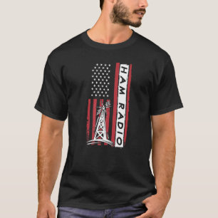 Camiseta Operador de Rádio Amador Rádio Amador Bandeira Ame