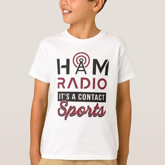 Camiseta Operador de Rádio HAM Amateur Code Antenna Gift Id (Frente)