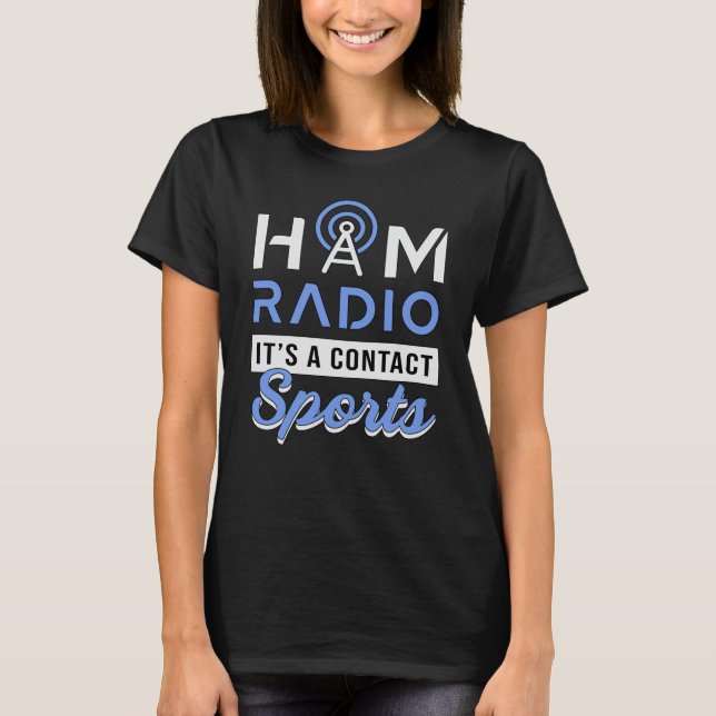 Camiseta Operador de Rádio HAM Antenna Amateur Code Gift Id (Frente)