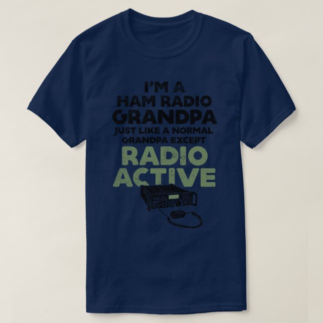 Camiseta Operador de Rádio Ham CB Ham Rádio Amateur (1) (Frente do Design)