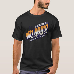 Camiseta Operador de rádio Ham licenciado Design