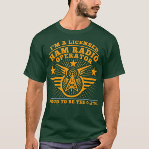 Camiseta Operador de Rádio Ham Proud Funny CB Radio Gift