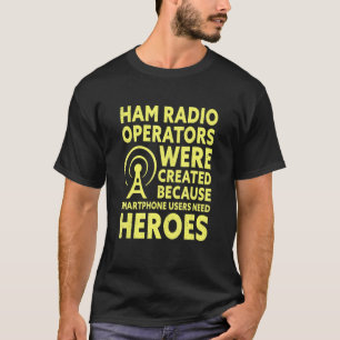 Camiseta Operador de Rádio Mens Ham Rádio Amador