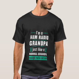 Camiseta Operador de Rádio Womens Ham Vovô Recebedor Hobbyi