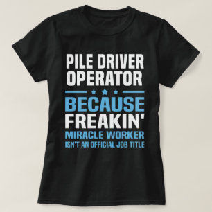 Camiseta Operador do driver de pilha