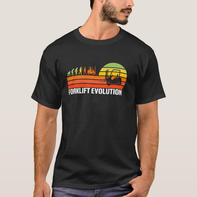 Camiseta Operador do Driver Forklevantador Engraçado de Evo (Frente)