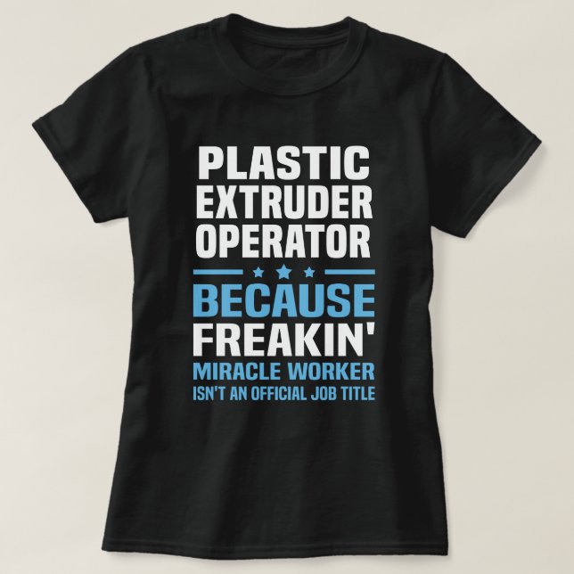 Camiseta Operador do Extruso Plástico (Frente do Design)