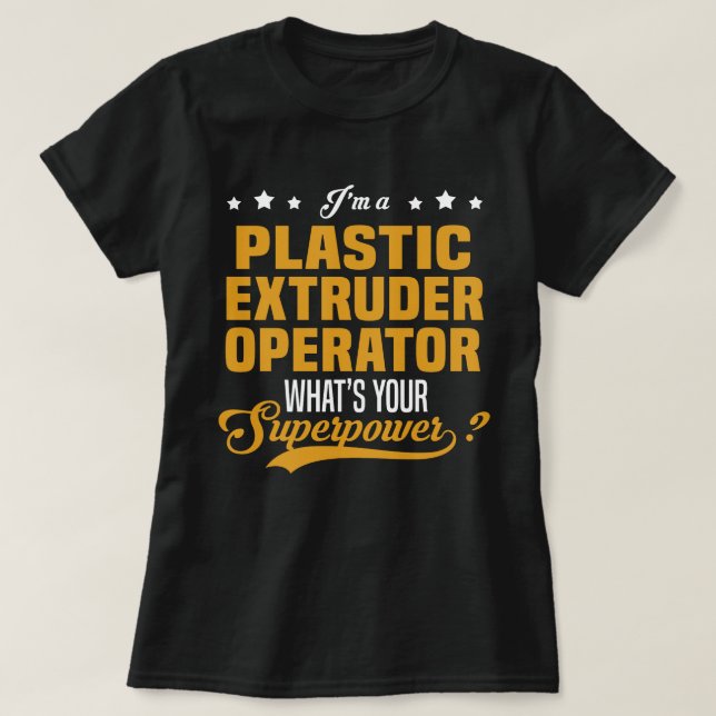 Camiseta Operador do Extruso Plástico (Frente do Design)