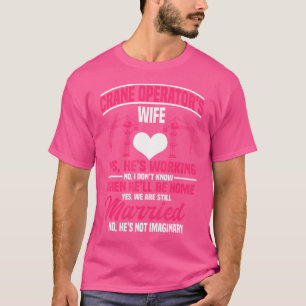 Camiseta Operador do guindaste Esposa Construção Torre Pesa