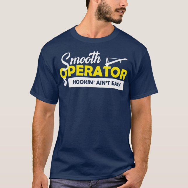 Camiseta Operador do guindaste suave (Frente)