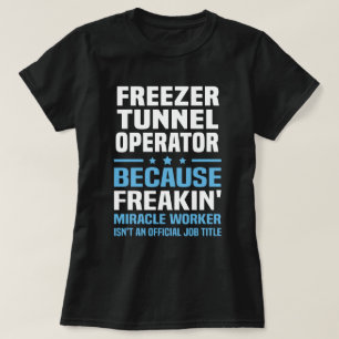Camiseta Operador do túnel congelador