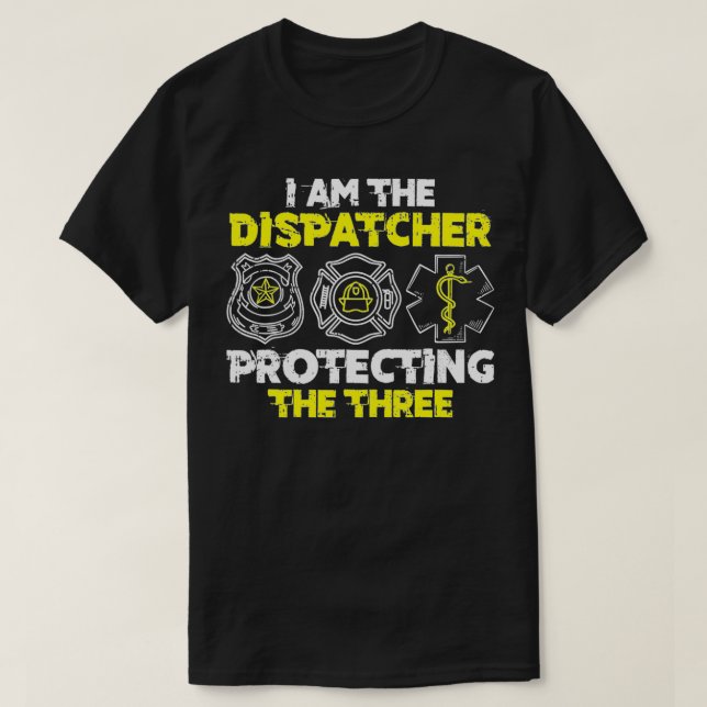 Camiseta Operador EMS 911 da Polícia de Proteção contra Fog (Frente do Design)