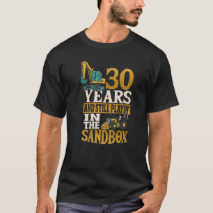 Camiseta Operador Escavador De Mens Aniversário 30 Anos Are