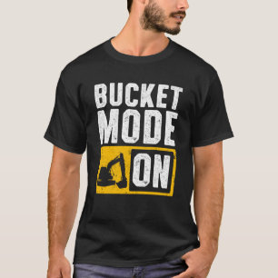 Camiseta Operador Escavador Para Backhoe Do Driver Do Escav