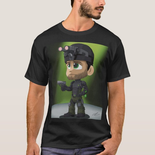 Camiseta Operador Furtivo Chibi Night‑Ops (Frente)