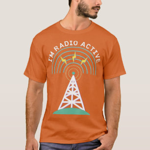 Camiseta Operador HAM De Torre De Antena Ativa De Rádio Im 