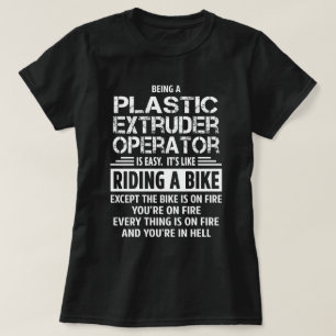 Camiseta Operador plástico da extrusora