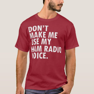 Camiseta Operador Rádio HAM Funny Operador Rádio Amador