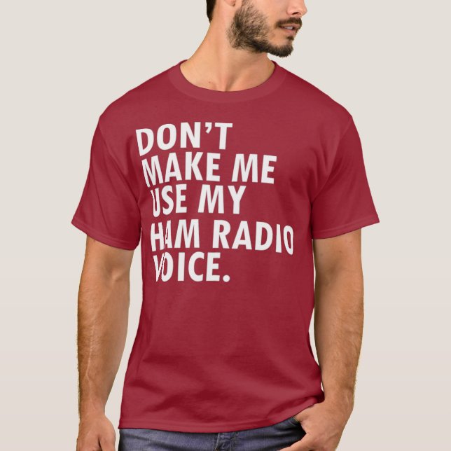 Camiseta Operador Rádio HAM Funny Operador Rádio Amador (Frente)