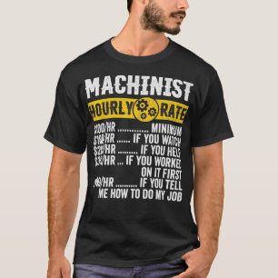 Camiseta Operador Roupa de Máquina de Vintage Engraçado H