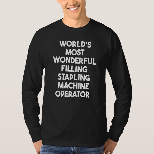 Camiseta Operadora da Máquina de Enchimento Grampeamento Ma (Frente)