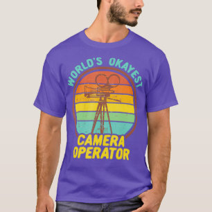 Camiseta Operadora de câmera Okayest Retro Engraçado
